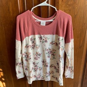 Floral sweater